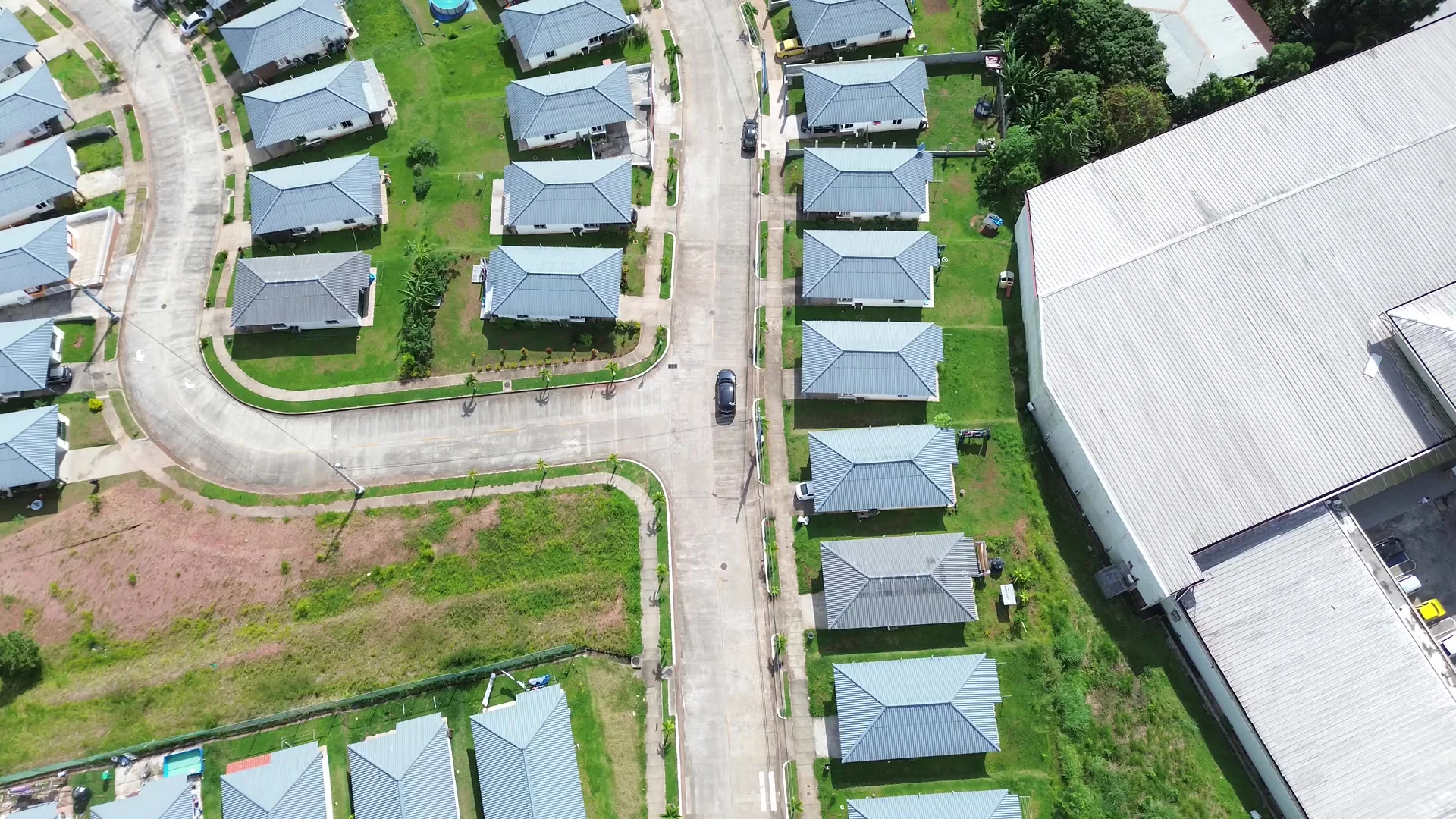 West Gardens desde el aire